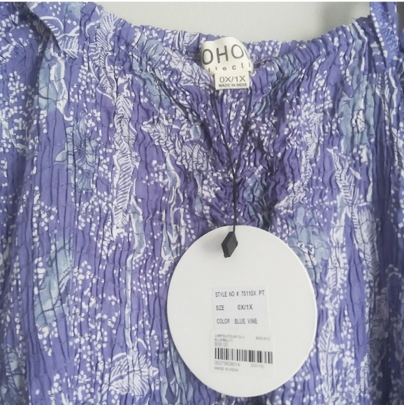 NWT Boho Me Smocked Ruffle Strap Wide Leg Flowy Resort Jumpsuit - Picture 5 of 5